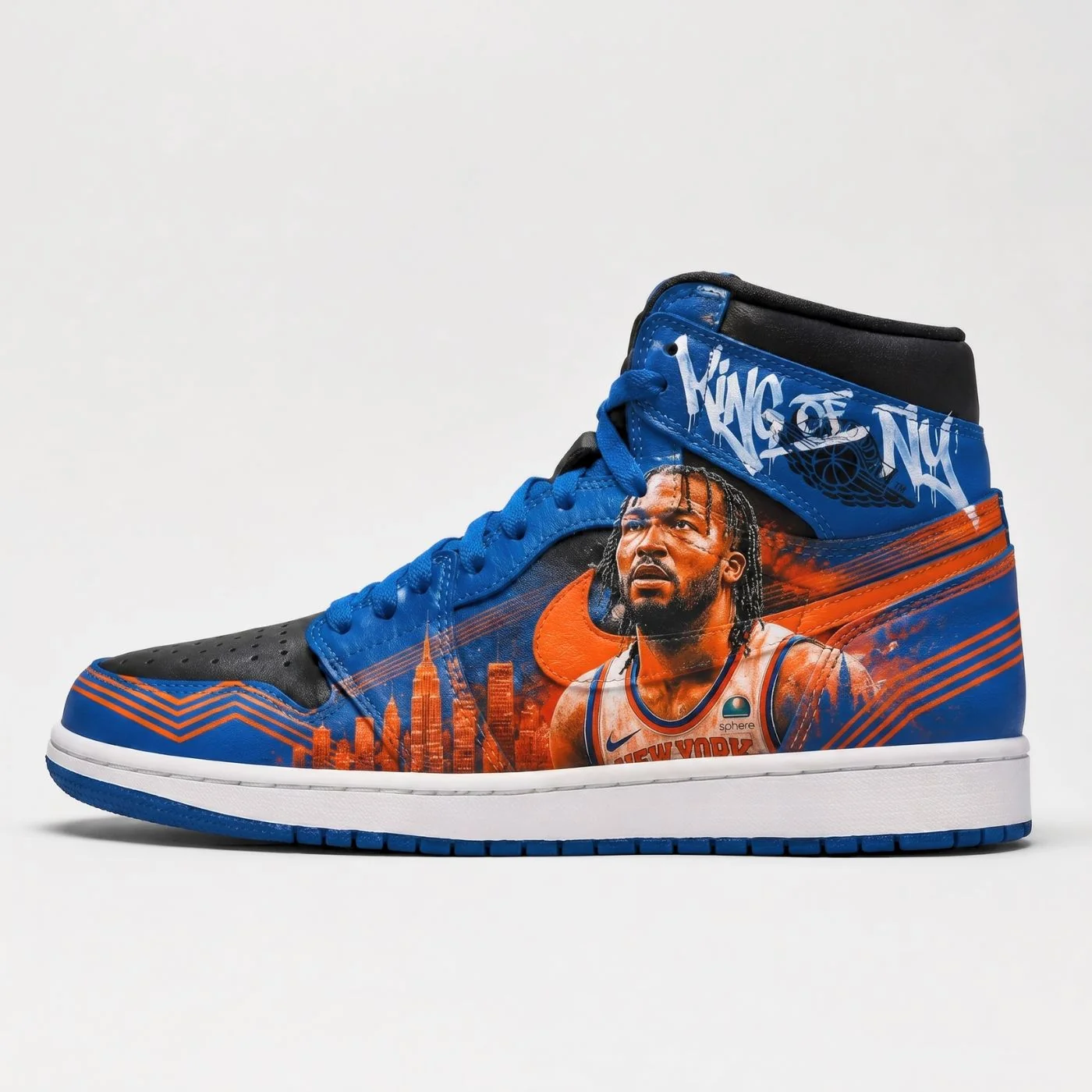 Brunson "King of NY" NBA Jordan 1 High - Image 2