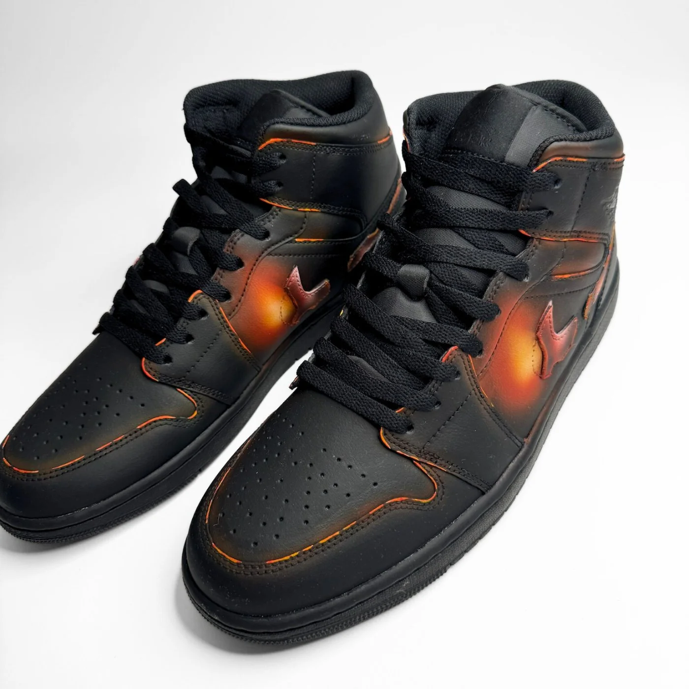 'Burning Swoosh' Air Jordan 1 Mid - Image 3