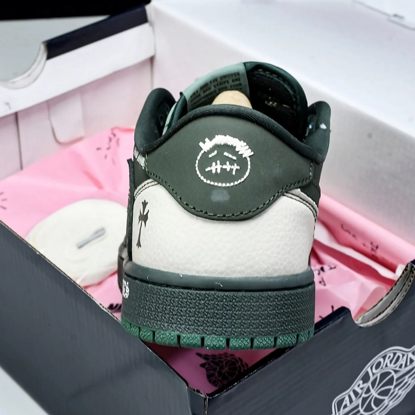 Cactus Chrome Hearts Air Jordan 1 Low - Image 6