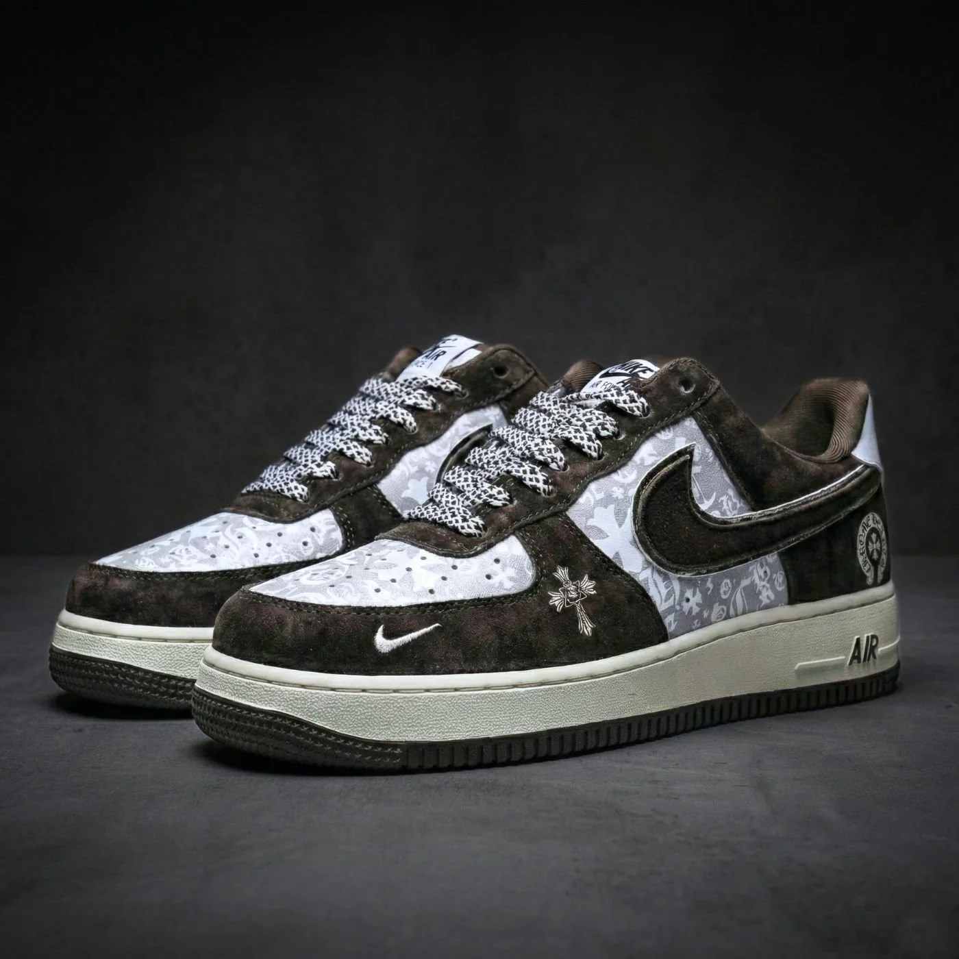 Chrome Hearts Suede Air Force 1