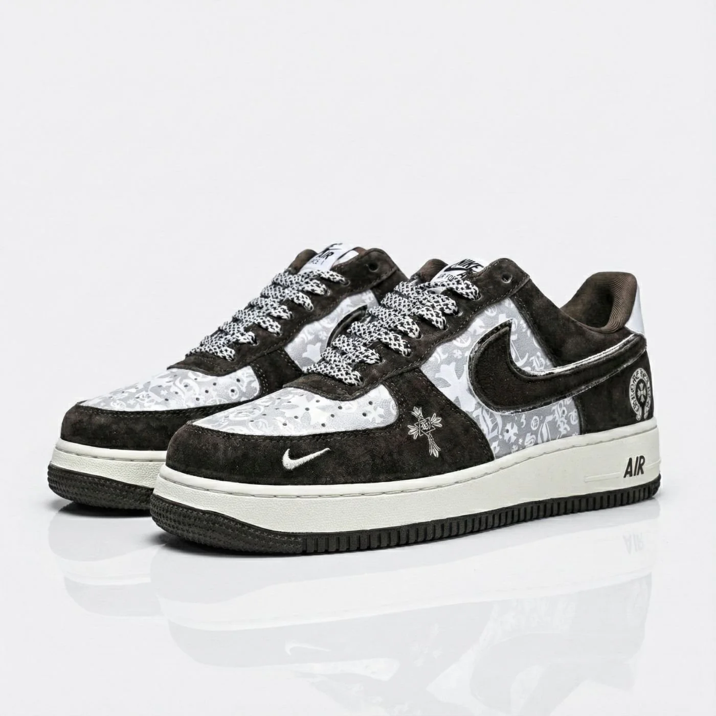 Chrome Hearts Suede Air Force 1 - Image 2