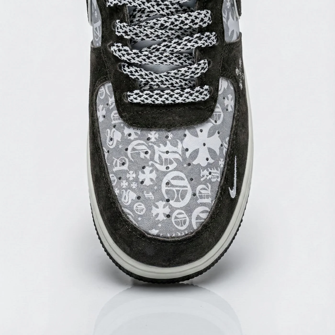 Chrome Hearts Suede Air Force 1 - Image 5