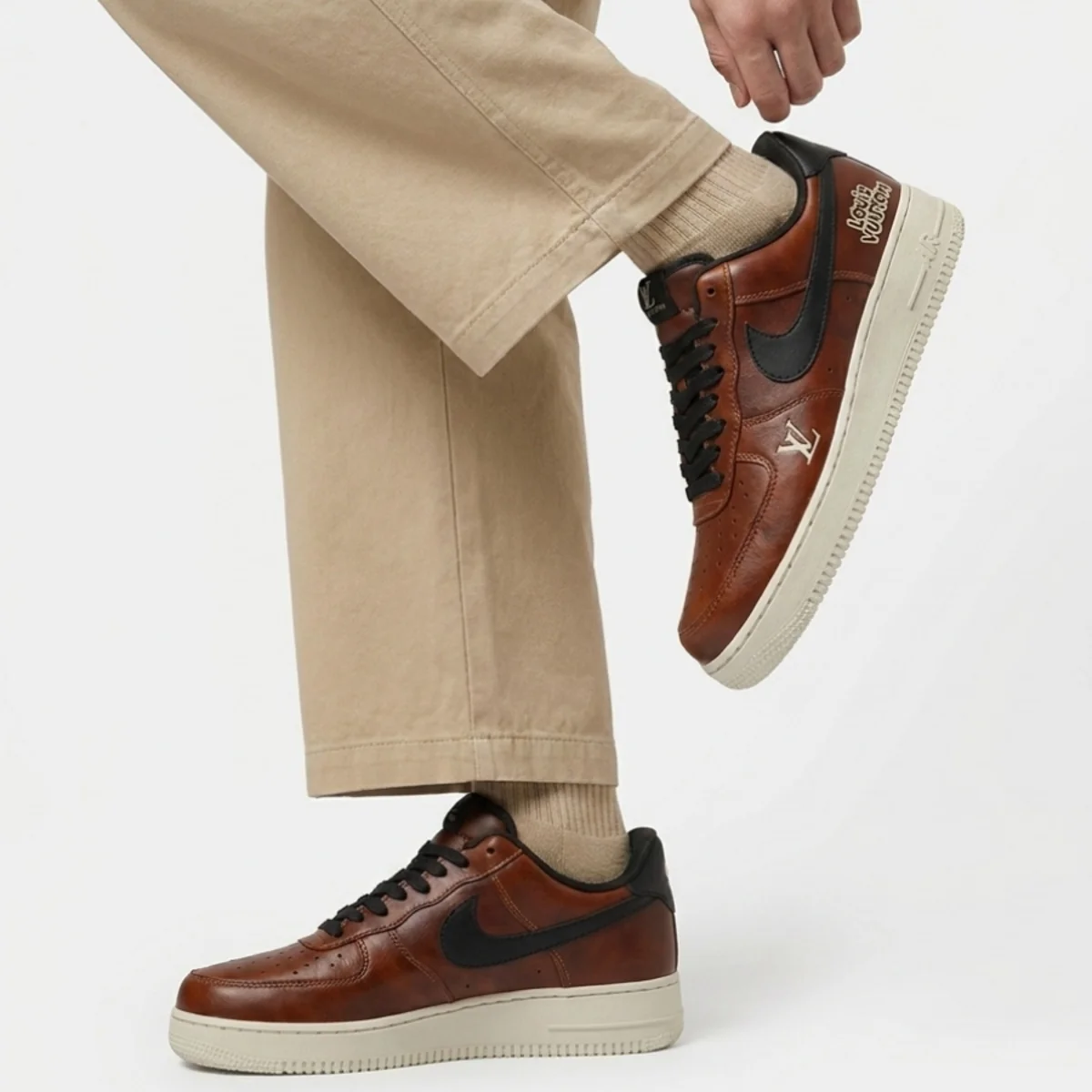 Cognac LV Air Force 1 - Image 5