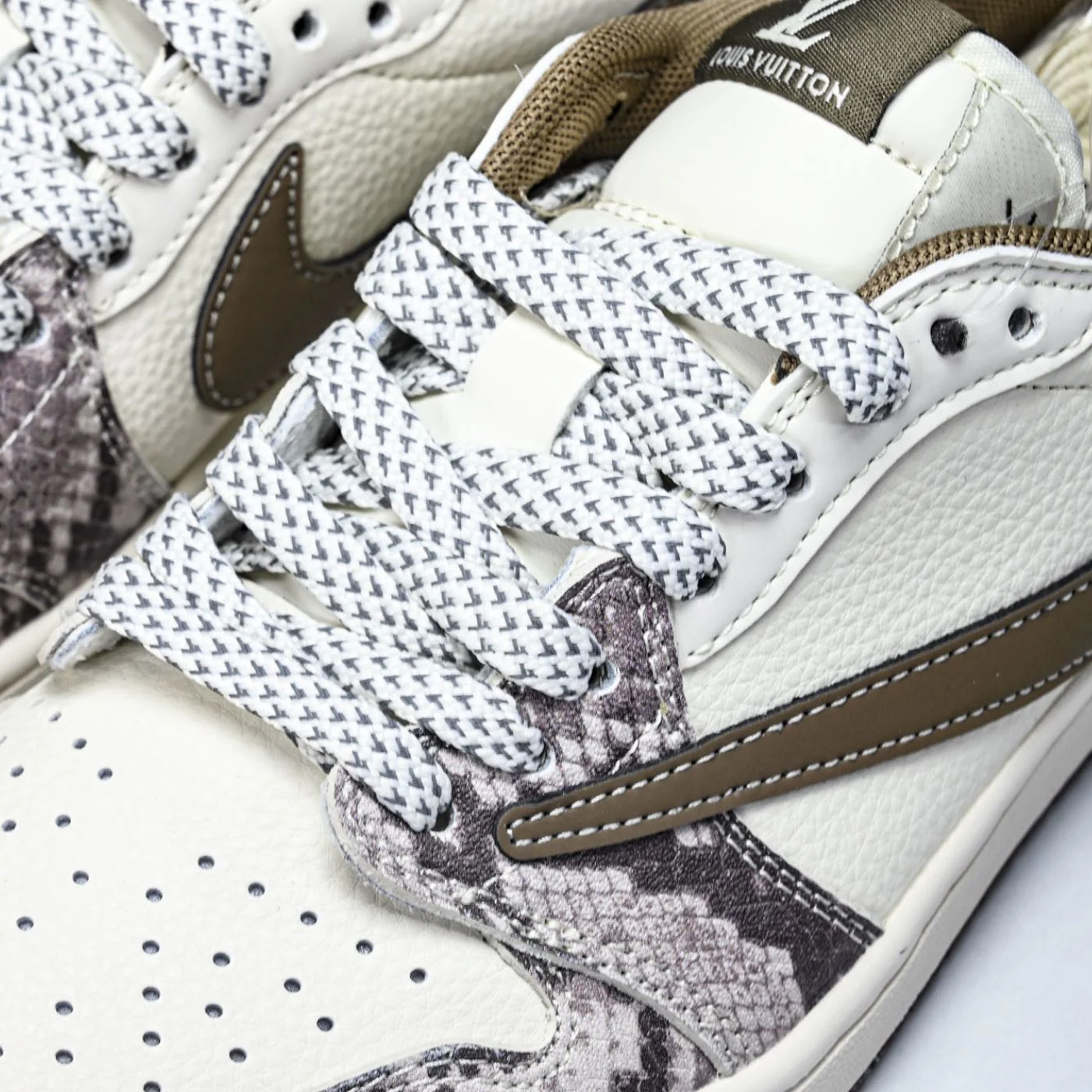 Desert Python LV Air Jordan 1 - Image 6