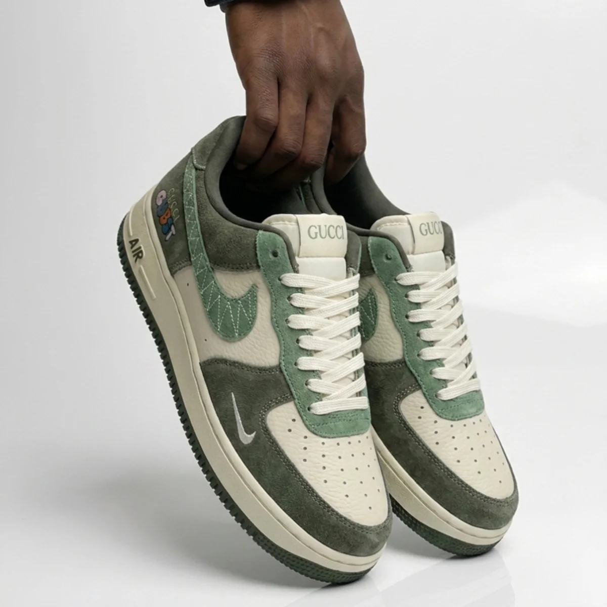 Olive Gucci Air Force 1 - Image 3