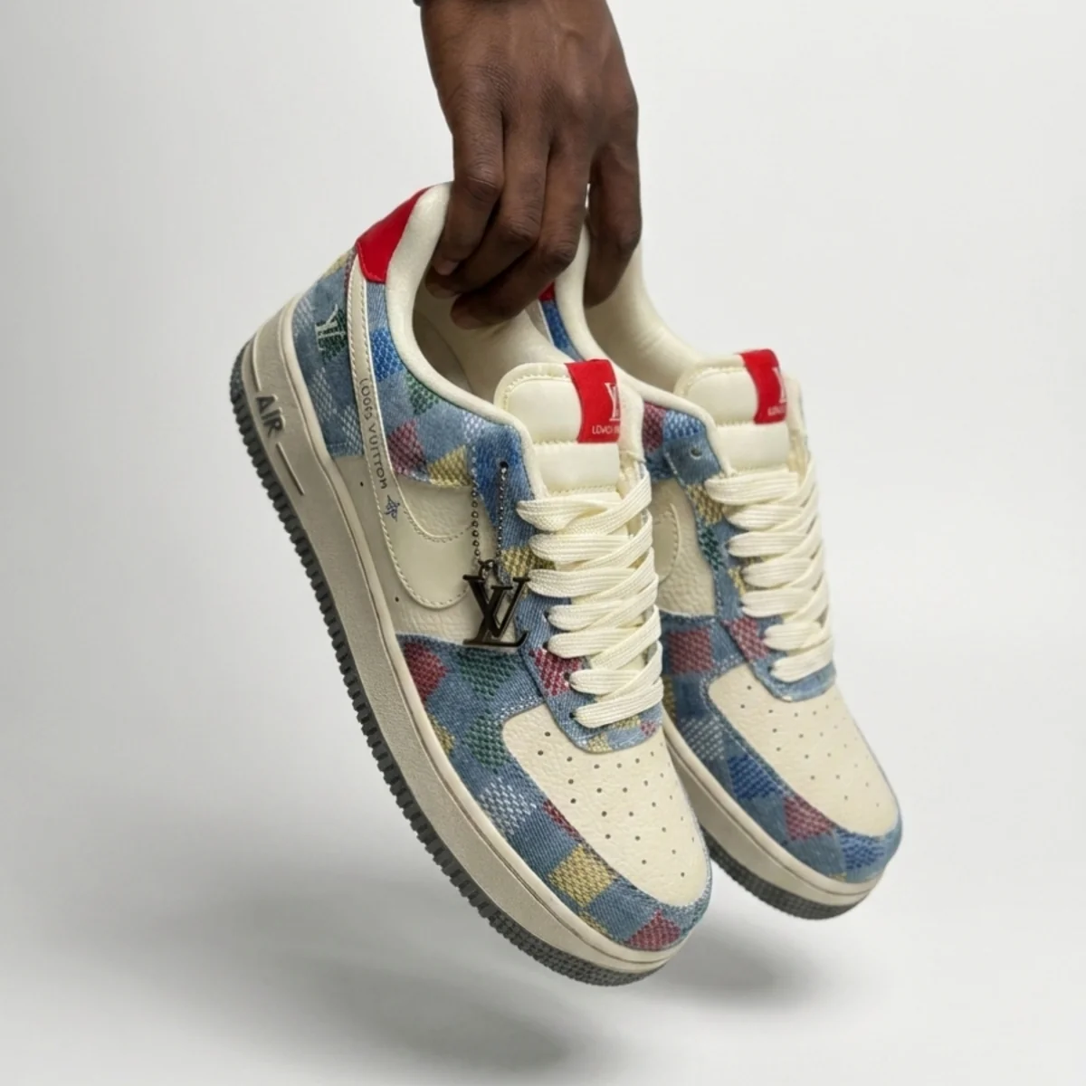 Sky Blue LV Air Force 1 - Image 3