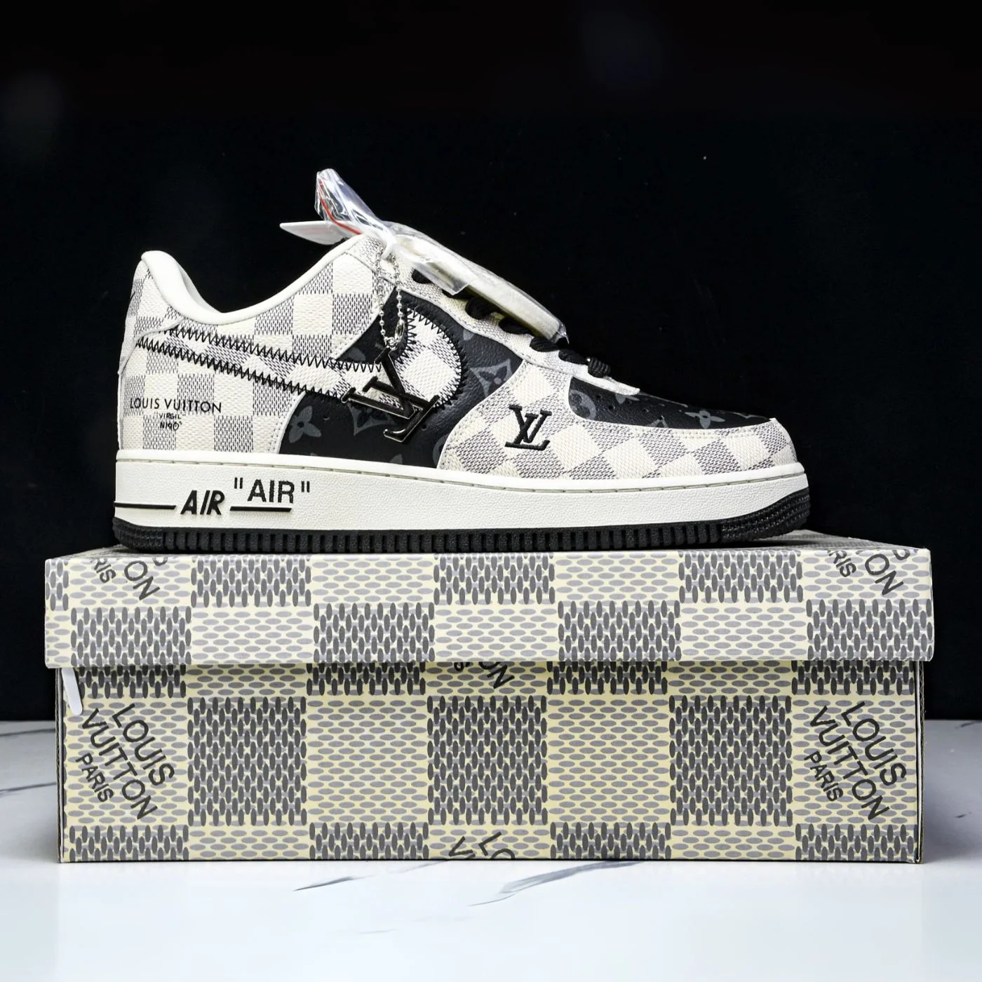Royal Black LV Air Force 1 - Image 3