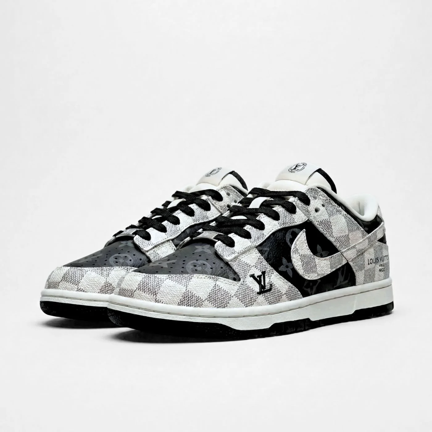 Royal Black LV Dunks Low