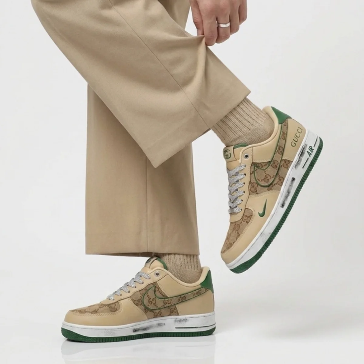 Sand Gucci Air Force 1 - Image 3