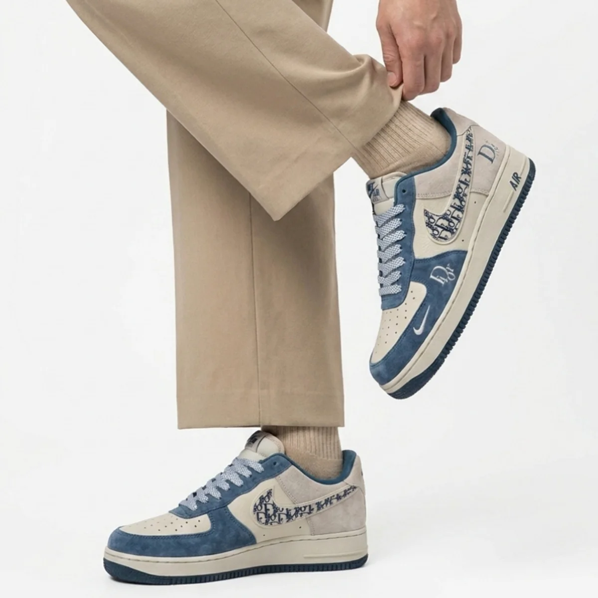 Blue Dior Air Force 1 - Image 4