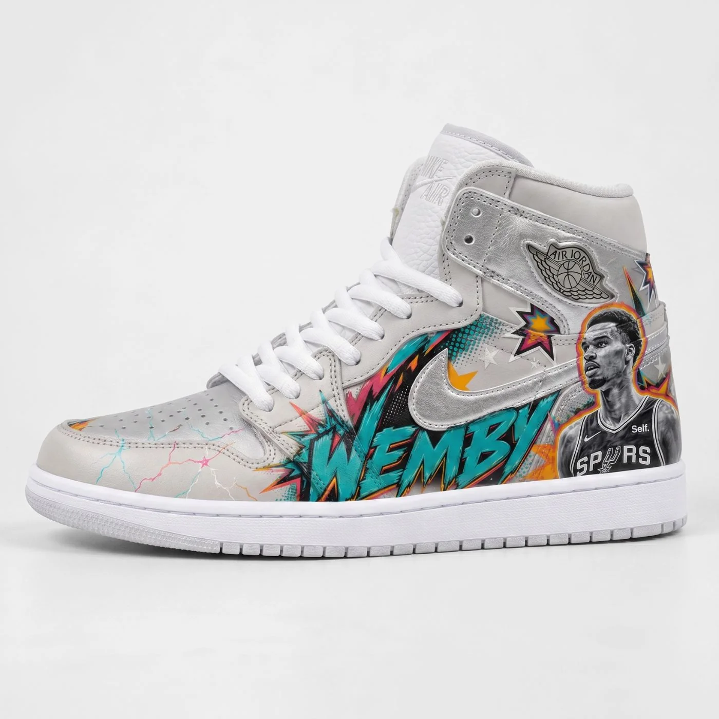 "Wemby" NBA Custom Jordan 1 High - Image 2